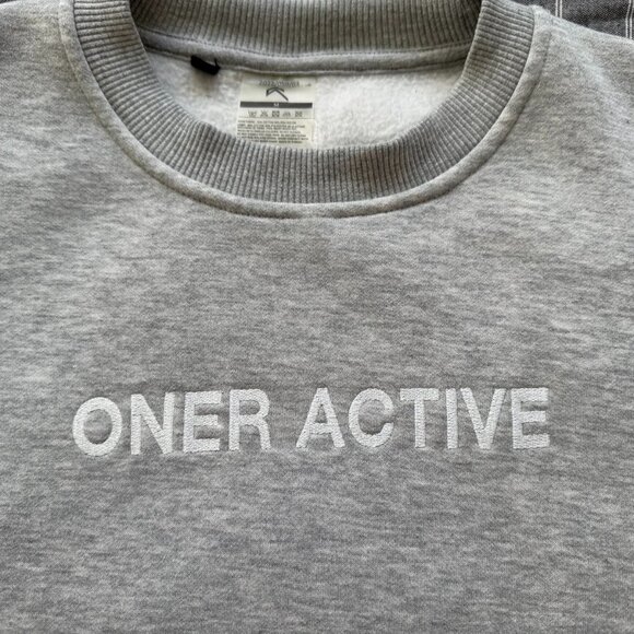 Oner Active Classic Lounge Oversized Crew Neck Sweatshirt | Silver Marl - Medium - Picture 4 of 11